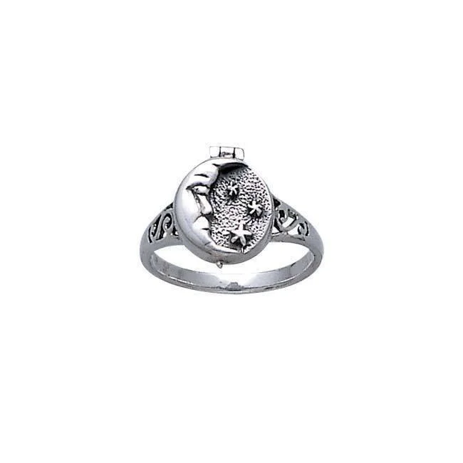 Moonface Poison Sterling Silver Ring JR272