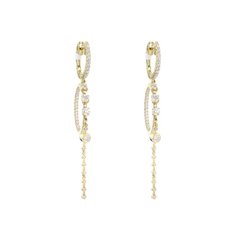 1.51 ctw Diamond Drop Earrings