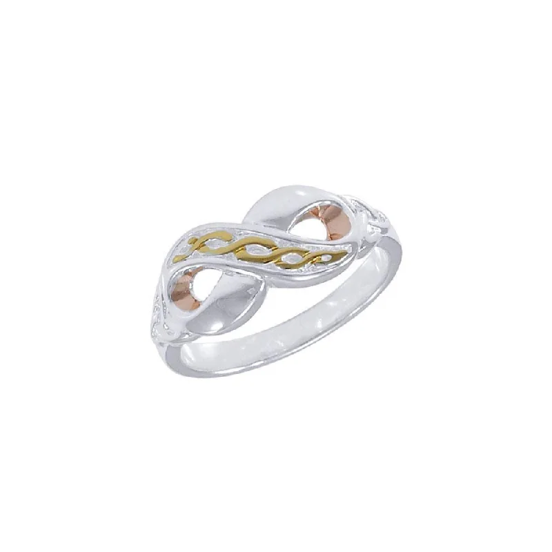 Celtic Infinity Three Tone Ring ORI1023