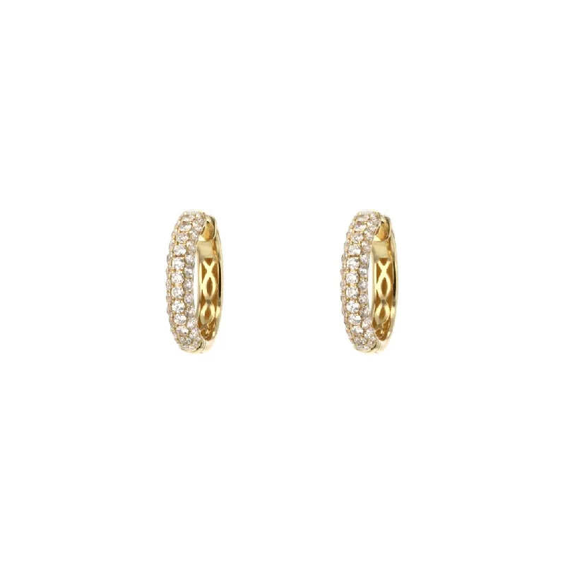 1.61 ctw Diamond Hoop Earrings