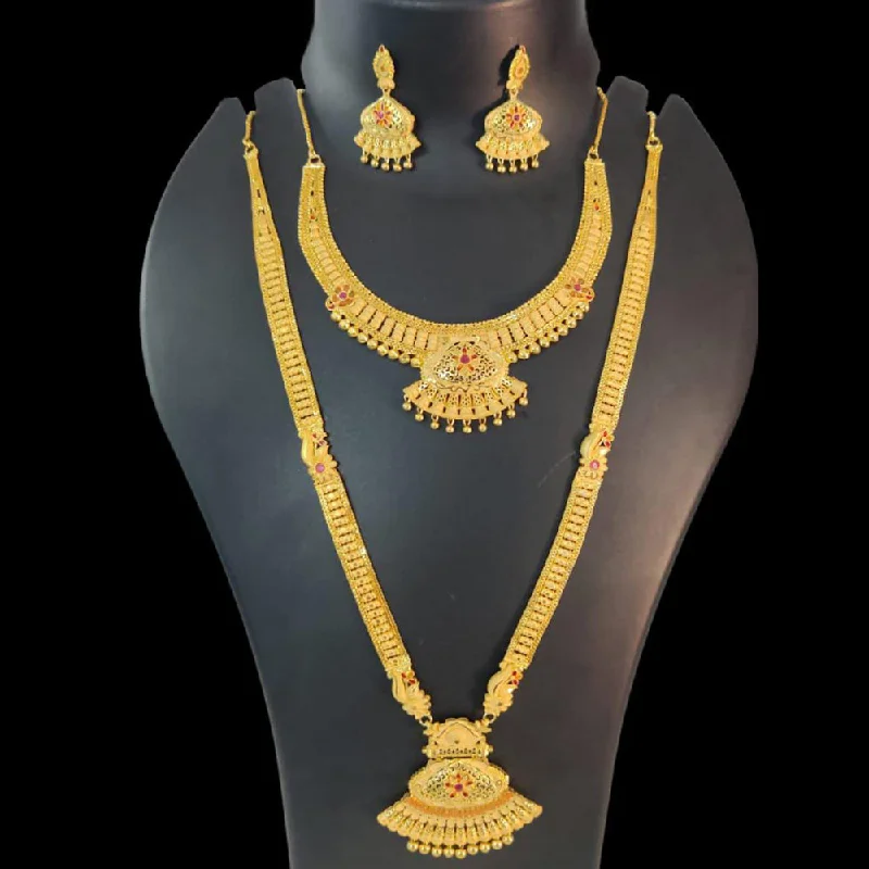 Pari Art Jewellery Forming Double Necklace Set