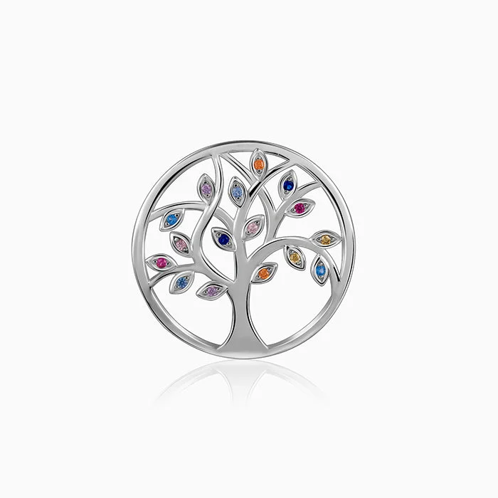 Silver The Tree Brooch For Him