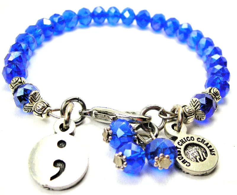 Suicide Awareness ; Splash Of Color Crystal Bracelet