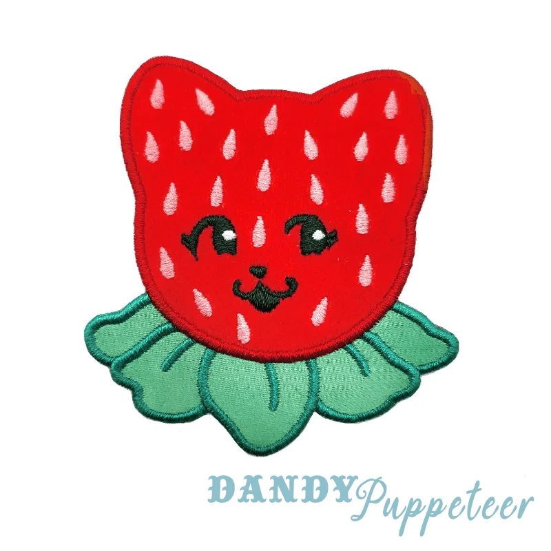 Instant Shipping! Strawberry Meow Brooch