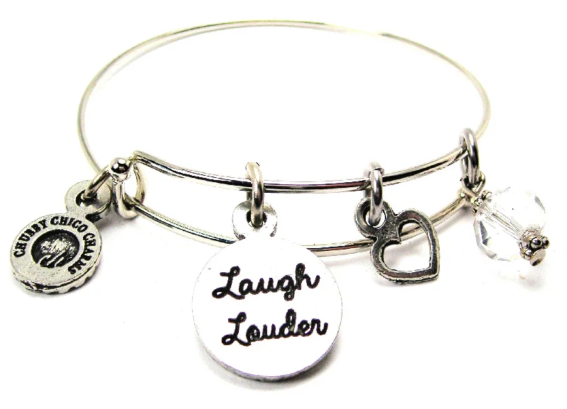 Laugh Louder Bangle Bracelet