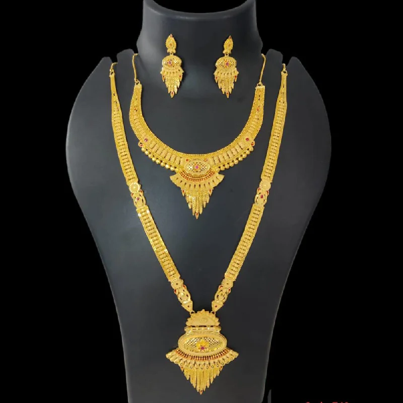 Pari Art Jewellery Forming Double Necklace Set