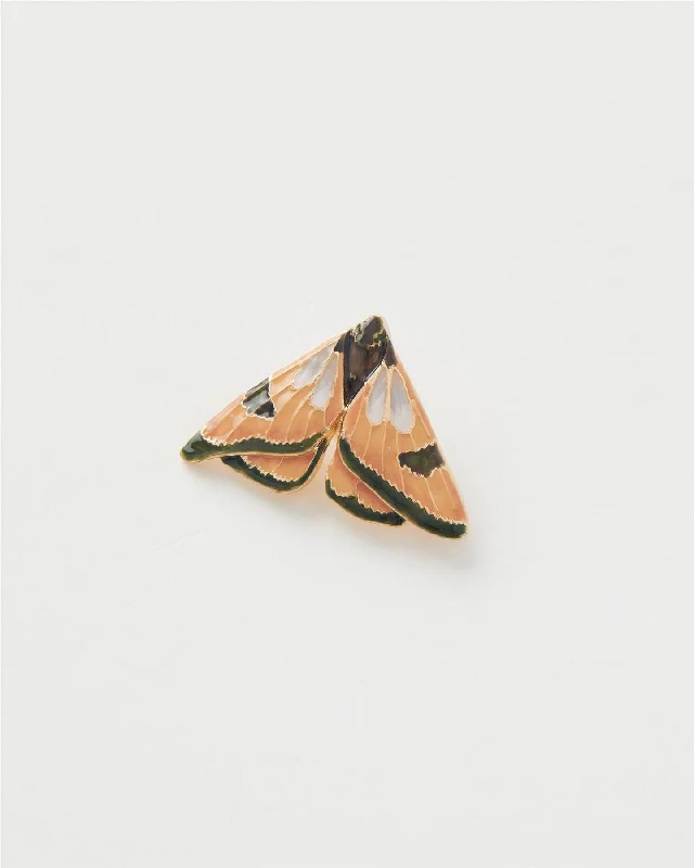 Enamel Moth Brooch