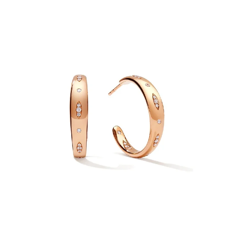 0.43 ctw Diamond Hoop Earrings