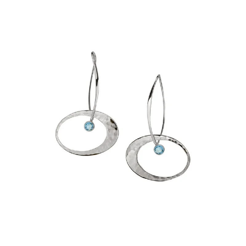 Blue Topaz Sterling Silver Earrings