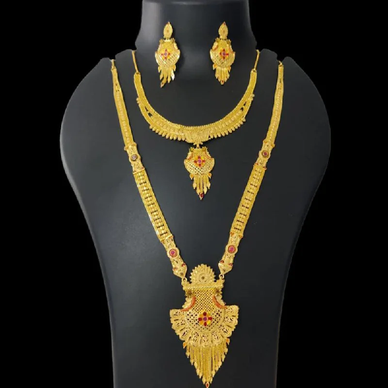 Pari Art Jewellery Forming Double Necklace Set