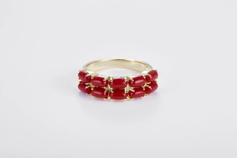 The Pietra Collection - Ring Coral