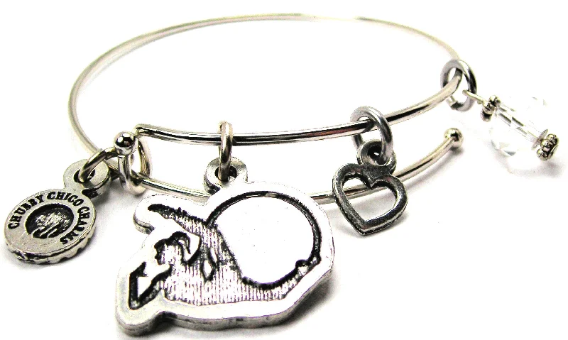 Rhythmic Gymnast Silhouette Bangle Bracelet