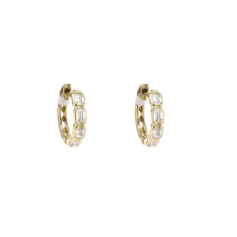 0.85 ctw Diamond Huggie Earrings