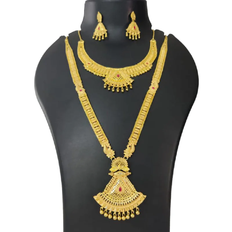 Pari Art Jewellery Forming Double Necklace Set