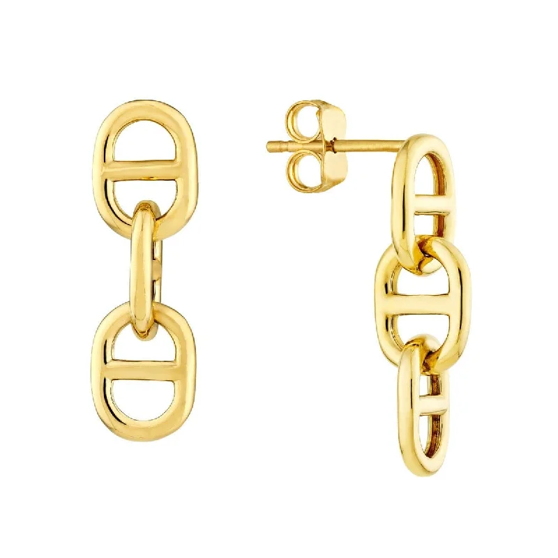 Dangle Link Stud Earrings