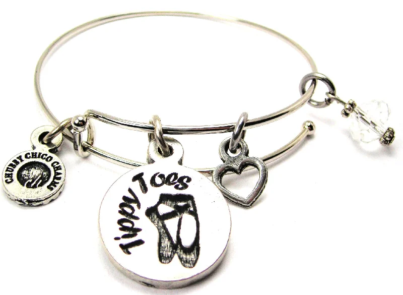 Tippy Toes Bangle Bracelet