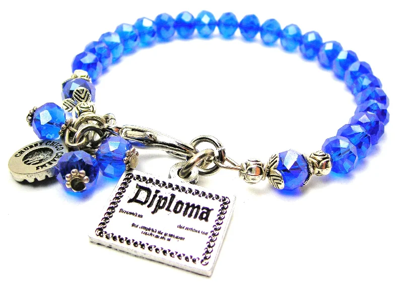 Fancy Diploma Splash Of Color Crystal Bracelet