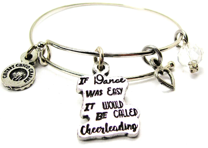 If Dance Were East It Would Be Called Cheerleading Bangle Bracelet