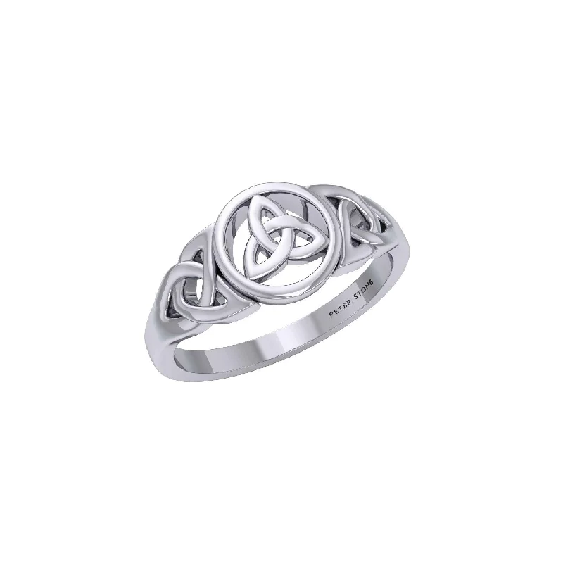 Celtic Trinity Knot Silver Ring TRI1275