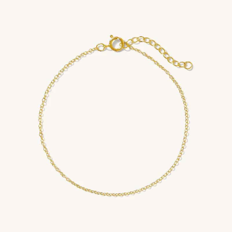 Dainty Cable Chain Bracelet