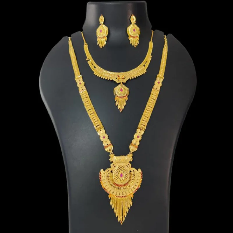 Pari Art Jewellery Forming Double Necklace Set