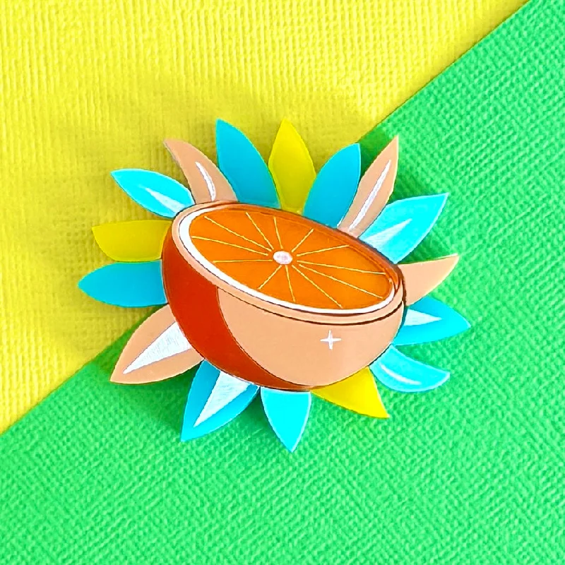 Atomic Orange 🍊 - Brooch