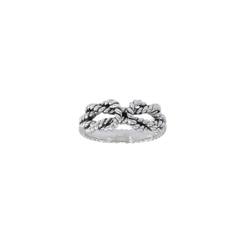 Rope Bend Knot Ring TRI1464