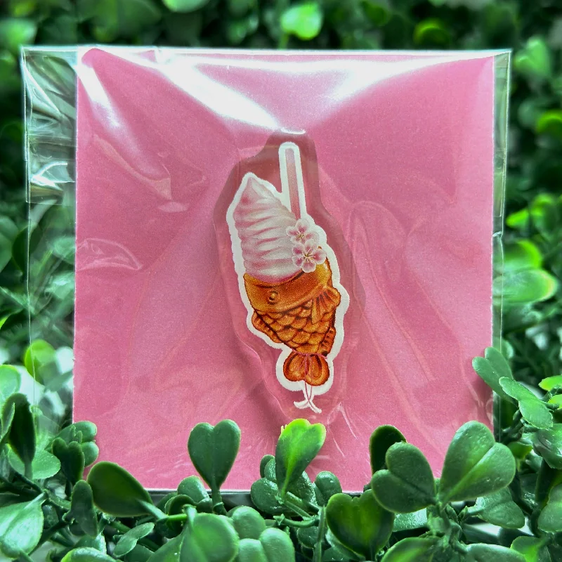 Taiyaki Ice Cream Acrylic Pin